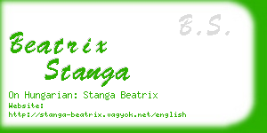 beatrix stanga business card